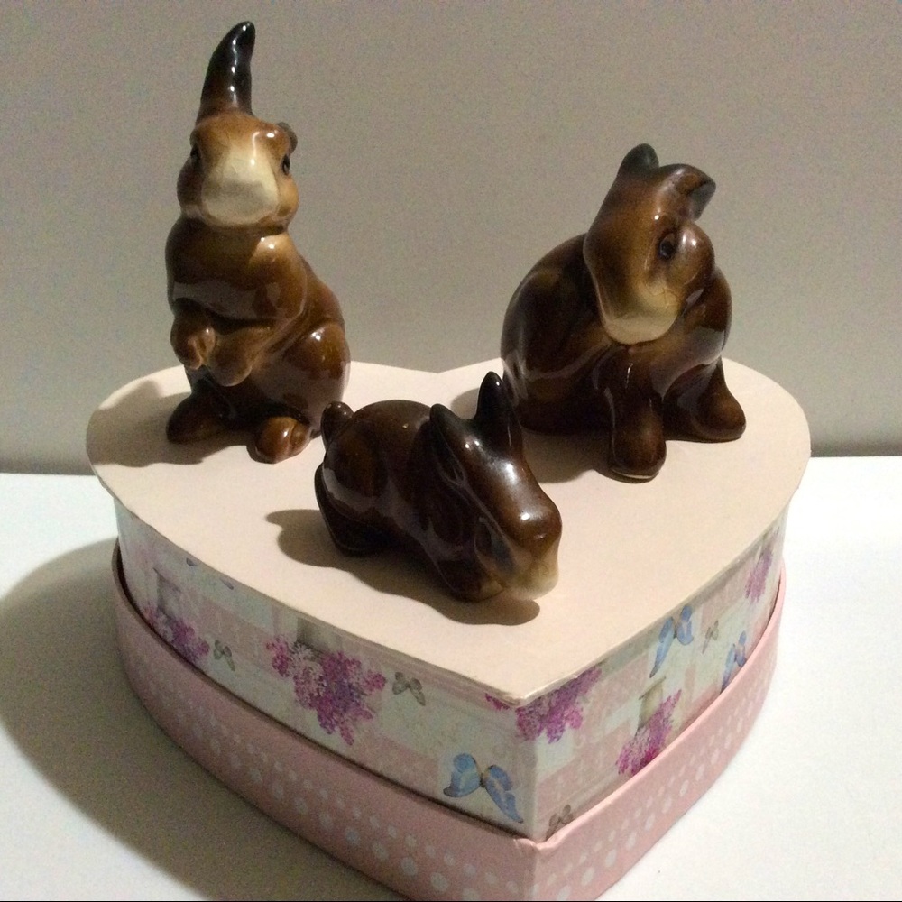 🐇🐰❤️Vintage 1950s Beswick England bunny family set❤️